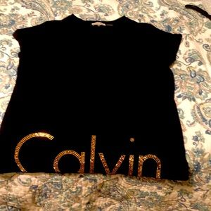 Cute studded black knit shirt